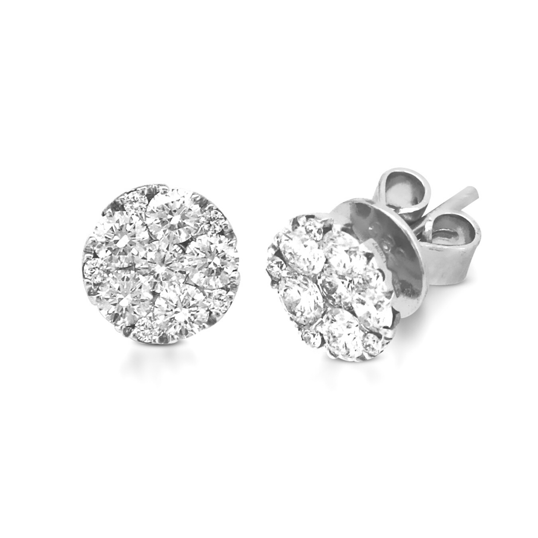 Cluster Stud Earrings MD02786 MyDiamond.PH