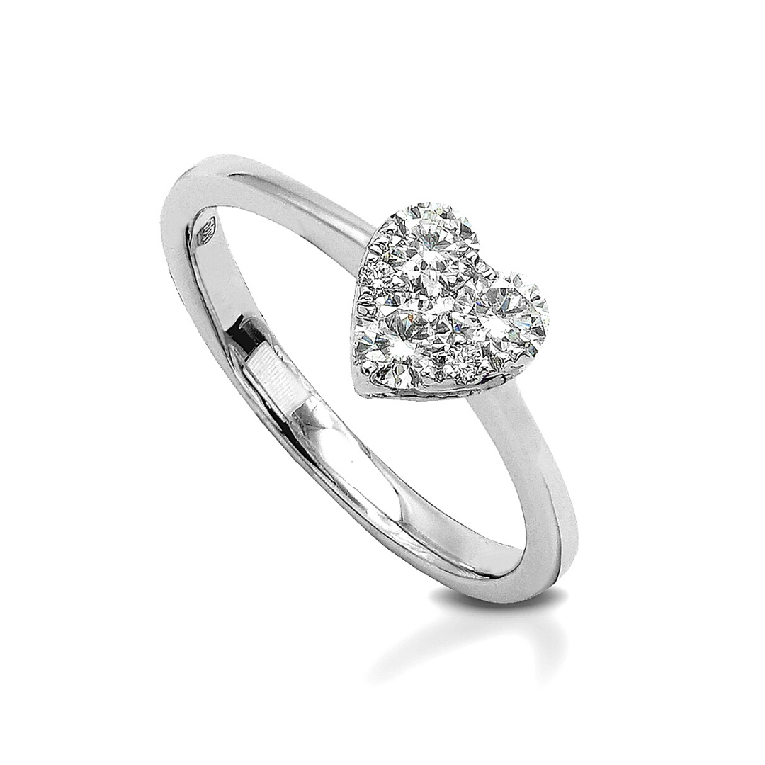 HeartShaped Illusion Ring MD08343 MyDiamond.PH