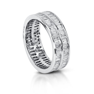 Double Row Baguette Eternity Ring