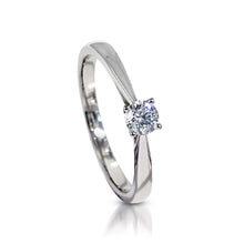 Load image into Gallery viewer, Petite Solitaire 0.2-Carat Diamond Ring
