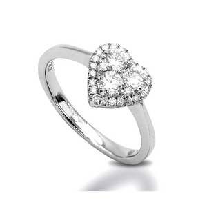 My Diamond Philippines Jewelry Store Heart-Shaped Illusion Ring gifts for her natural diamond in white gold  