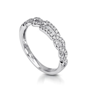 My Diamond Philippine Jewelry Store Petite Diamond Braided Ring in white gold ring for her The Petite Diamond Braided Ring is crafted with 14K white gold&nbsp;and features 46 pieces of 0.28-carat diamonds 