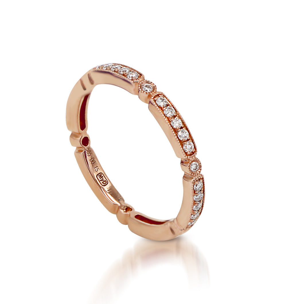 My_Diamond_Philippines_Petite_Milgrain_Eternity_Diamond_Ring_Best_Jewelry_Store The Petite Milgrain Eternity ring is crafted in 14K Rose Gold and features 17 pieces of 0.16-carat diamonds 