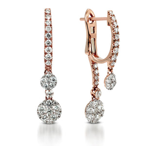 My__Diamond__Philippines_Jewelry_Store_Double-Sided_Drop_Clip_Earrings The Double-sided Drop Earrings are crafted in&nbsp;14K Rose Gold that features 62&nbsp;pieces of&nbsp;1.10-carat diamonds in total weight with VS-SI1 &nbsp;clarity grading and F-G diamond color.&nbsp;