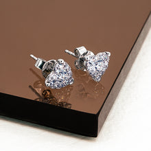 Load image into Gallery viewer, Heart-Shaped Illusion Stud Earrings
