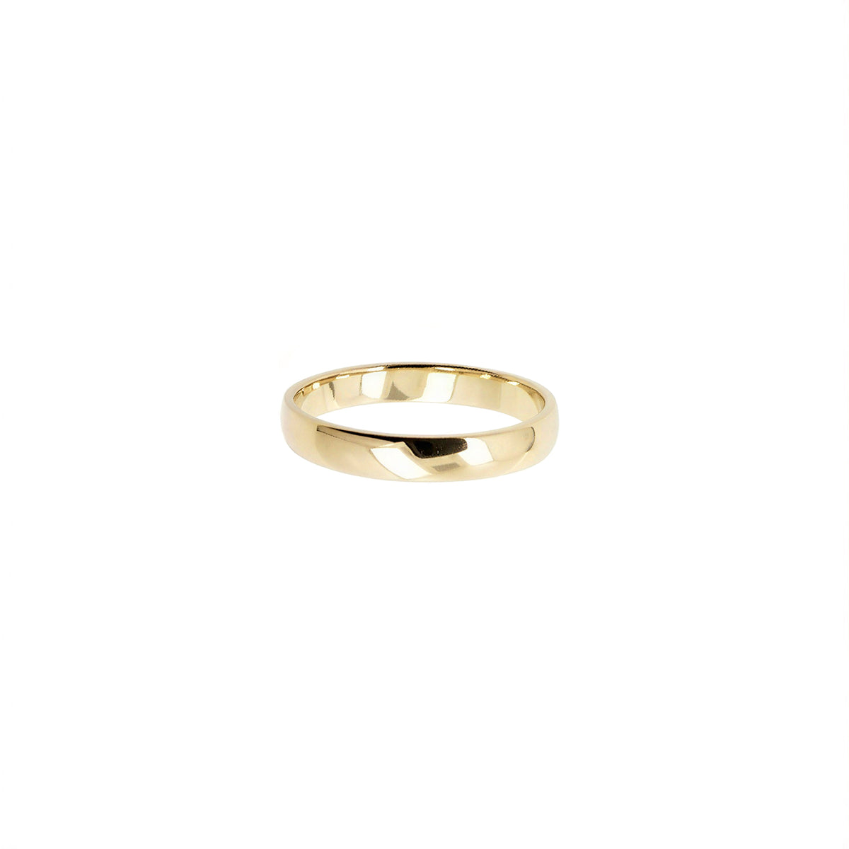 14K Yellow Gold Traditional Wedding Band