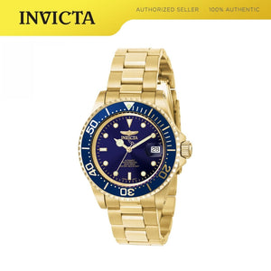 Watch Invicta Pro Diver 40mm SS Gold Blue dial NH35A Automatic Model 8930OB