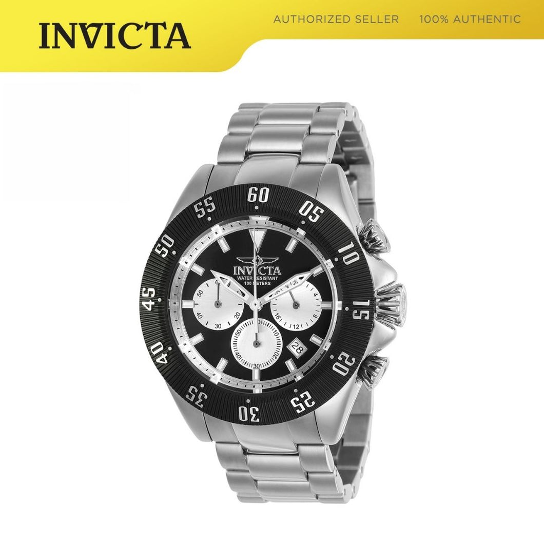 Watch Invicta Speedway 48mm Stainless Steel Black dial VD53 Quartz Model 22396