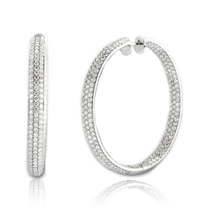 Diamond Hoop Earrings MD02464