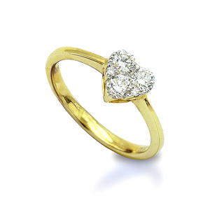 Heart-Shaped Illusion Ring MD12779