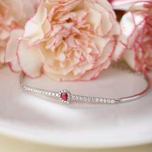 Load image into Gallery viewer, Petite Pear-Cut Ruby And Diamond Bracelet MD05377
