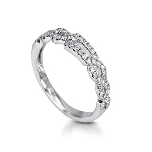 Petite Diamond Braided Ring MD03317