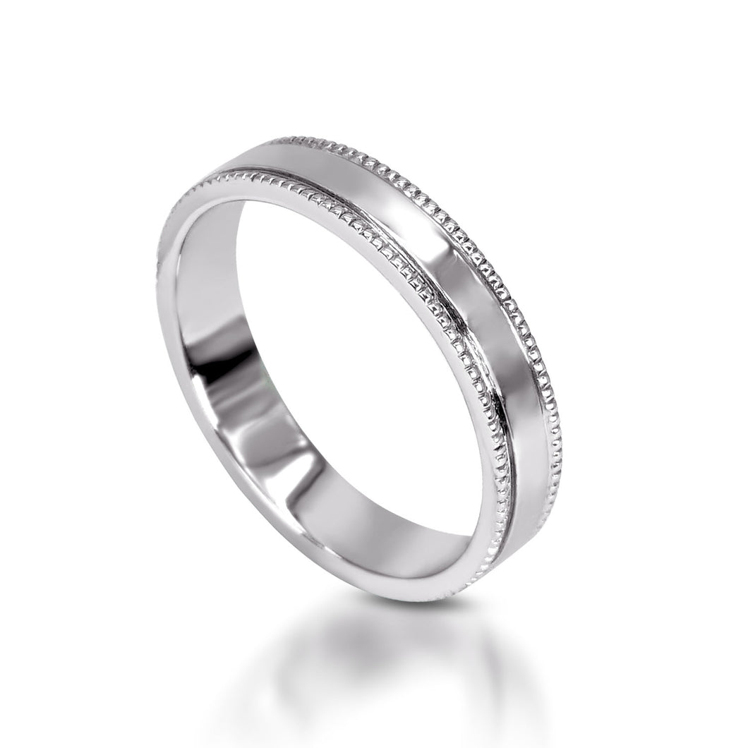 Milgrain Edge Wedding Ring MD02615