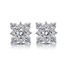 Load image into Gallery viewer, Snowflake Shaped Illusion Stud Earrings MD05829
