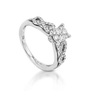 Oval-Shaped Illusion Vintage Style Ring MD08415
