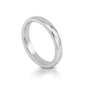 Plain White Gold Wedding Ring MD09355