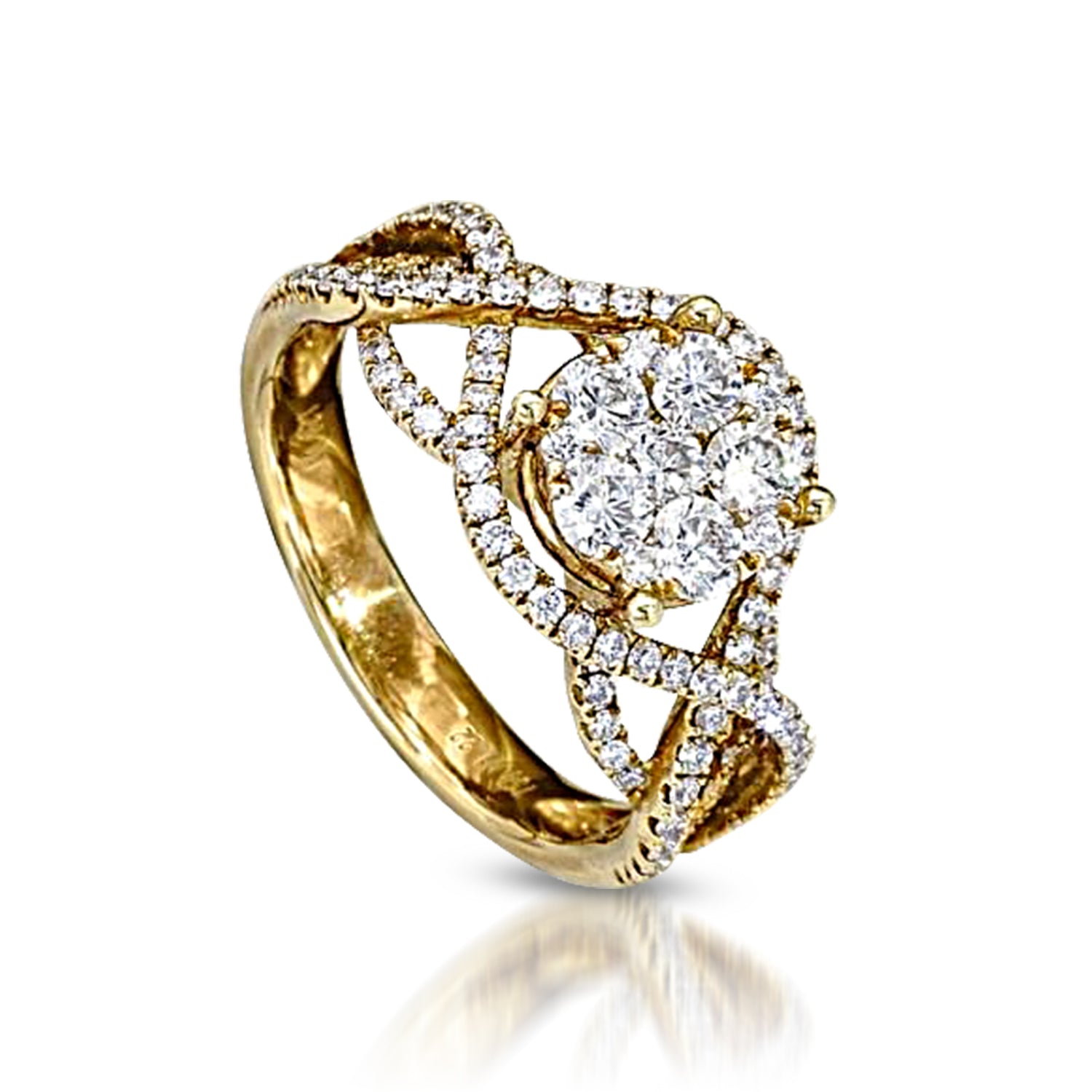 Vintage Style Interlocking Illusion Set Ring MD09251 – MyDiamond.PH