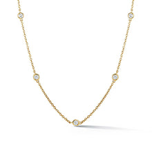 Load image into Gallery viewer, Satellite Bezel Set Diamond Necklace MD07907
