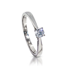 Load image into Gallery viewer, Petite Solitaire 0.2-Carat Diamond Ring MD08875
