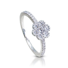 Load image into Gallery viewer, Flower Shaped Milgrain Ring DI01368
