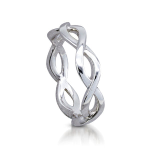 Infinity White Gold Wedding Ring MD02482