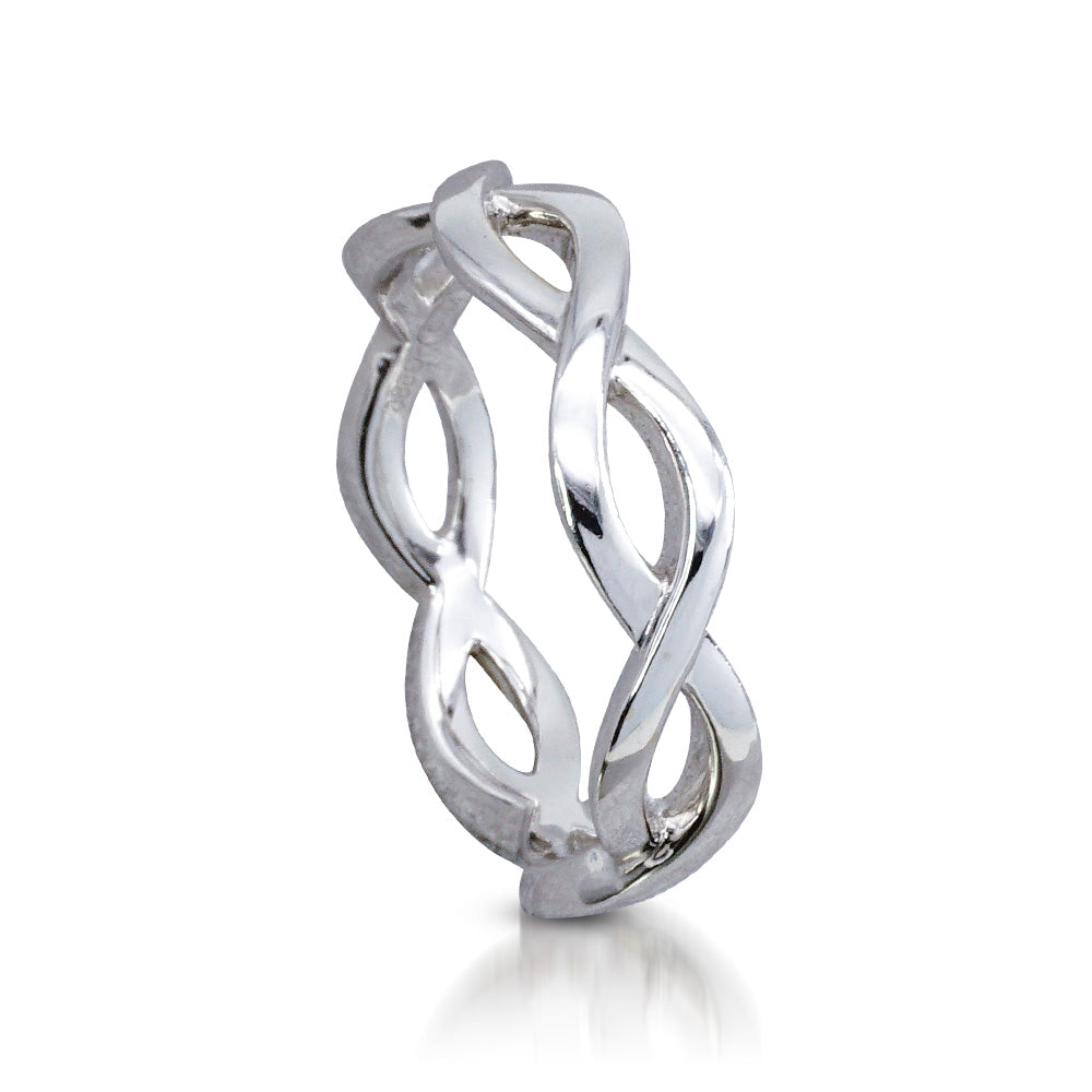 Infinity White Gold Wedding Ring MD02482