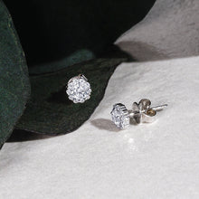 Load image into Gallery viewer, Diamond Halo Stud Earrings MD03480
